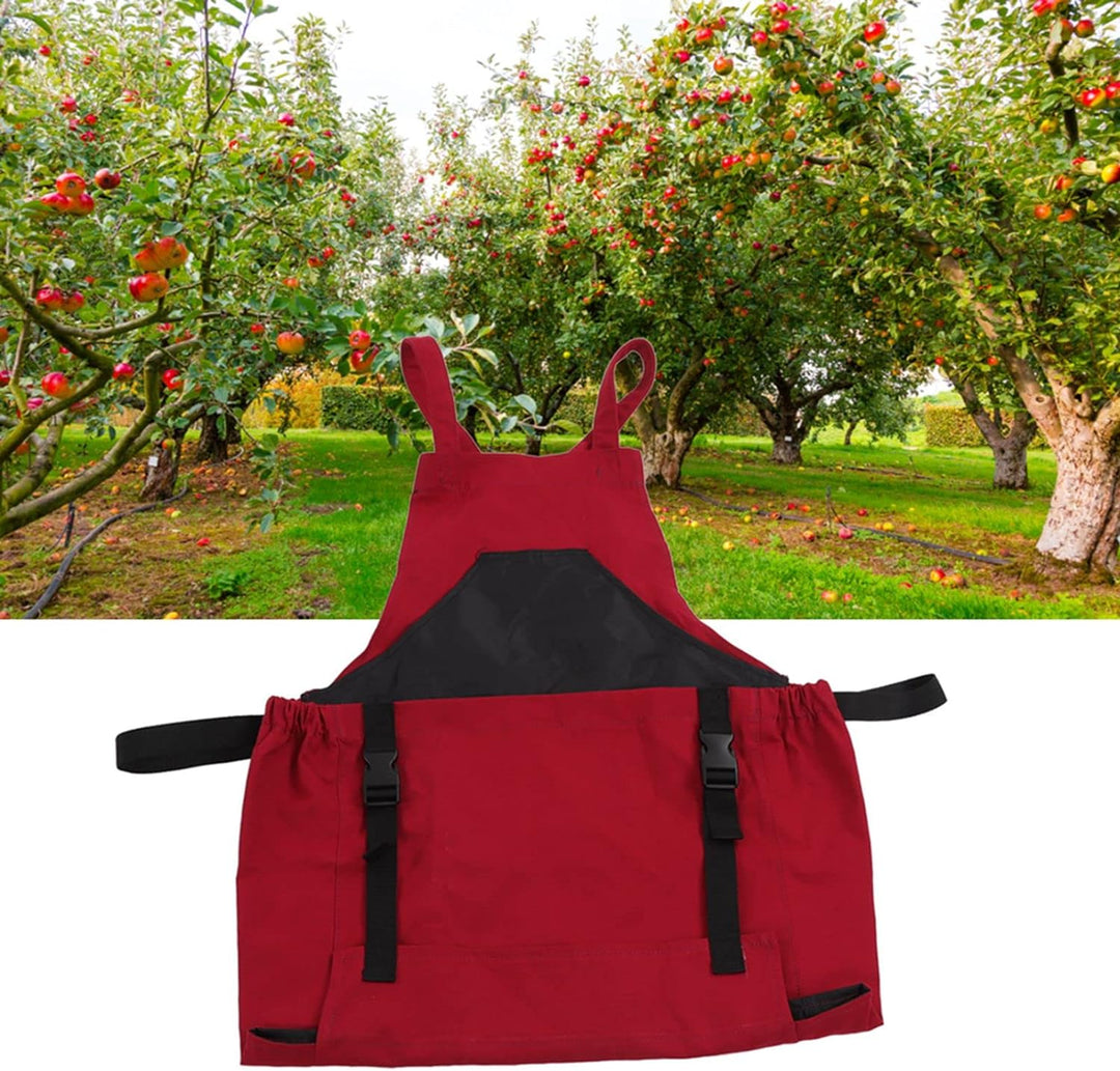Gartenschürze, 210D PVC Stoffschürze mit Taschen, robuste Arbeitsschürze für Frauen und Männer, Gart