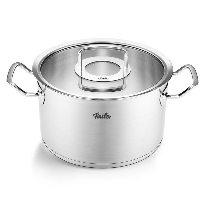 Fissler Original-Profi Collection / Edelstahl-Kochtopf (Ø 24 cm, 6,3L) Töpfe inkl. Glas-Deckel – Ind