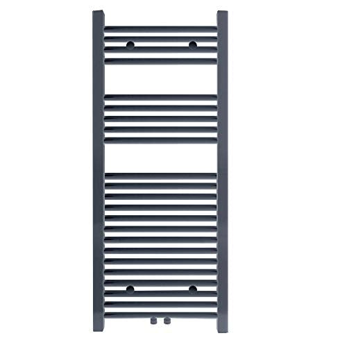 600 x 1200 mm Anthrazit mittelanschluss Badheizkörper handtuchhalter Heizkörper Handtuchwärmer Handt