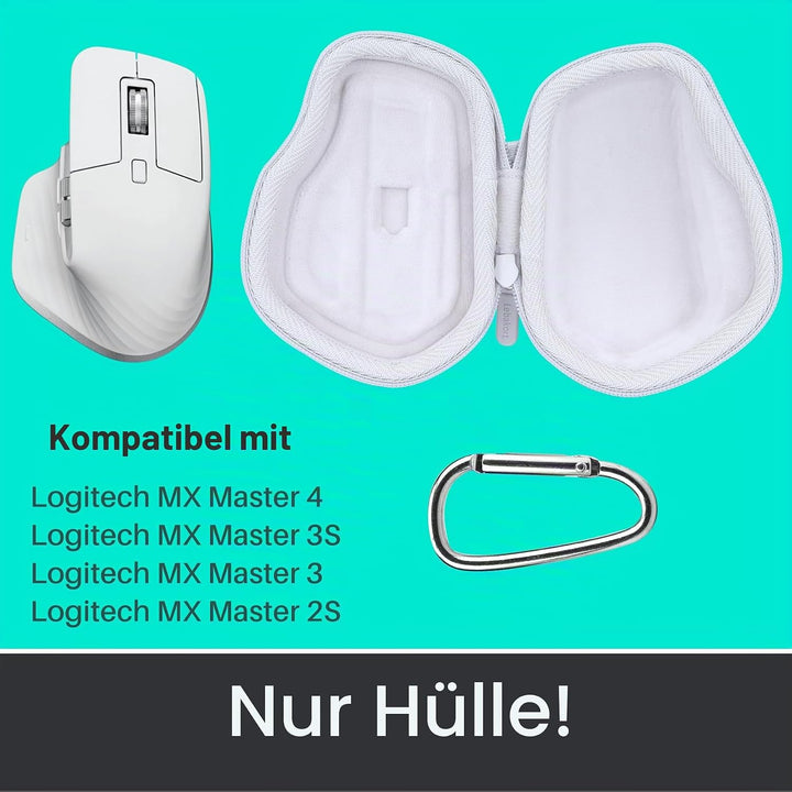 Hart Reise Schutz Hülle Etui Tasche für Logitech MX Master 4 / MX Master 3S / MX Master 3 / MX Matse