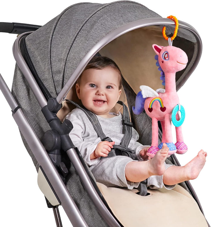 TUMAMA Baby Rassel Kinderwagen Spielzeug für Babys 0 3 4 5 6 9 12 Monate, Motorikspielzeug zum Aufhä