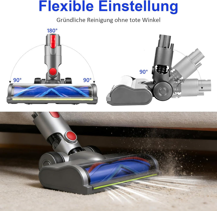 Bürste Ersatzteile für Dyson V7 V8 V10 V11 V15 Staubsaugern Bodenbürste, Teil Direktantrieb Reiniger