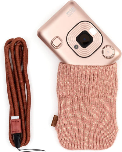 LiPlay Zubehör-Set & Fujifilm Instax Mini Instant Film, Regenbogen, Einzelpackung Blush Gold Bundle