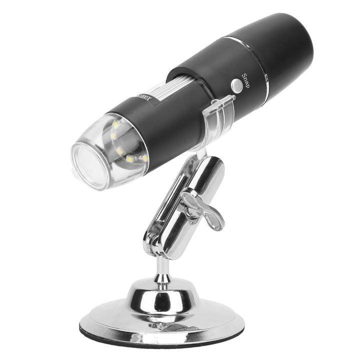 USB Mikroskop Digital, 0X-1000X LED Handy Mikroskop Taschenmikroskop mit Verstellbarem Ständer WiFi-
