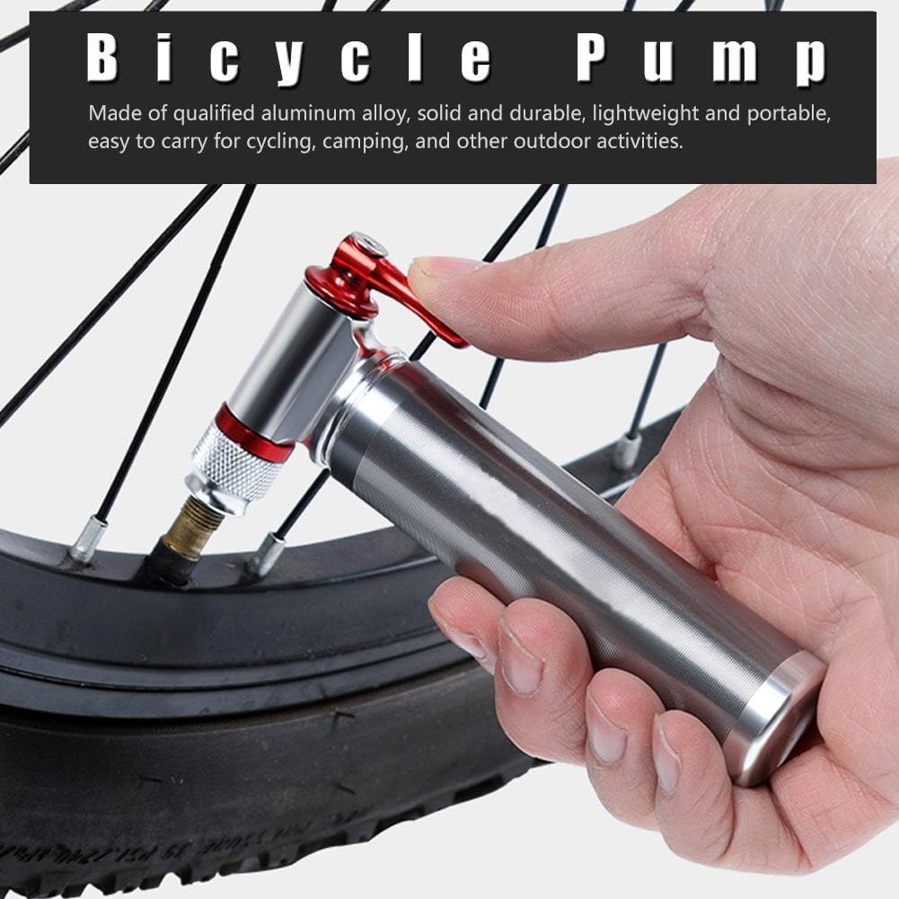 Fahrrad Pumpe CO2 Inflator, Tragbare Mini Leichte Aluminiumlegierung Mountainbike Rennrad Reifenschl