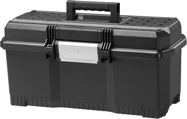 Stanley Werkzeugbox / Werkzeugkoffer (24", 60.5x28.7x28.7cm, mit Schnellverschluss, stabiler Werkzeu