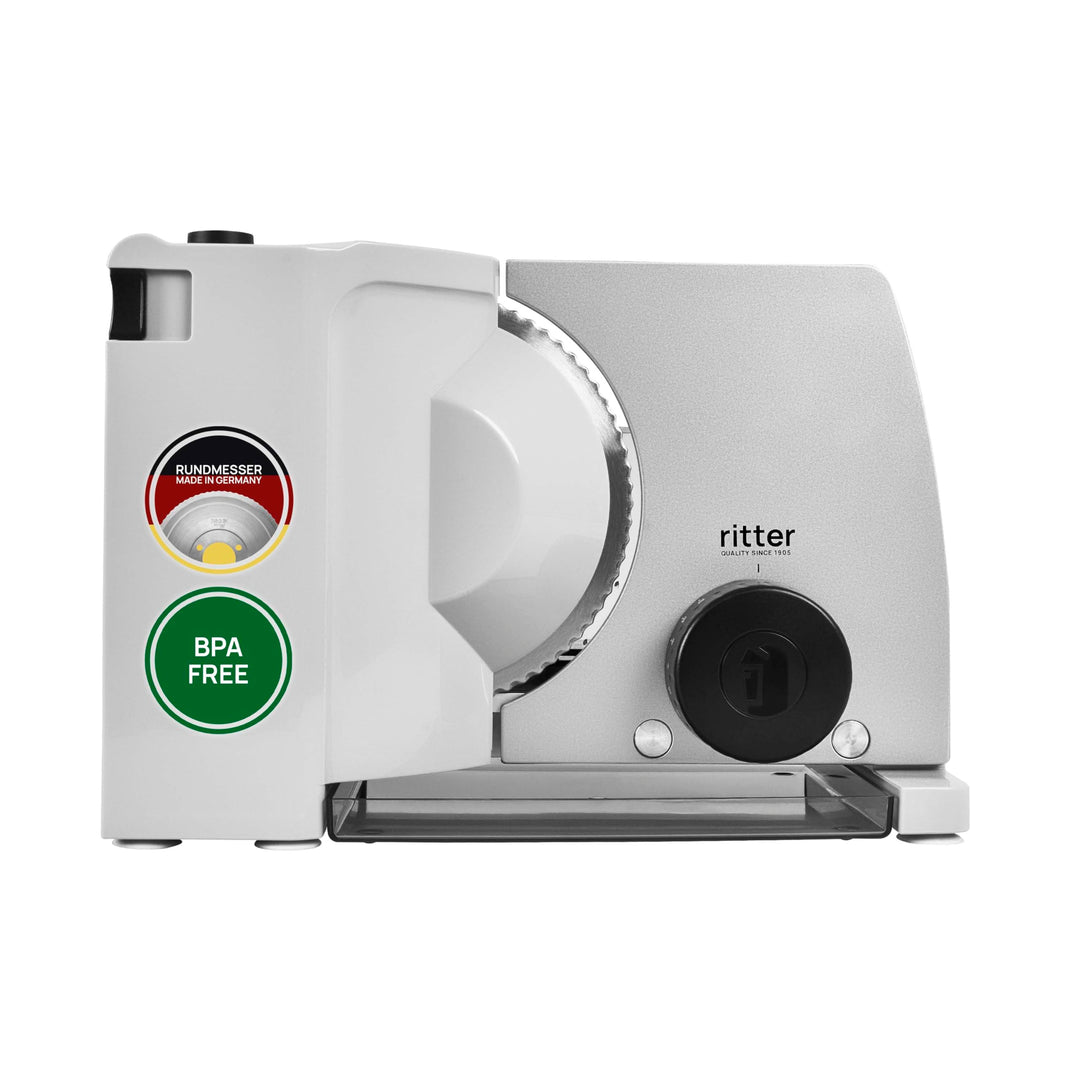 ritter Allesschneider compact 7, elektrische Brotschneidemaschine, Wellenschliffmesser, stufenlos bi