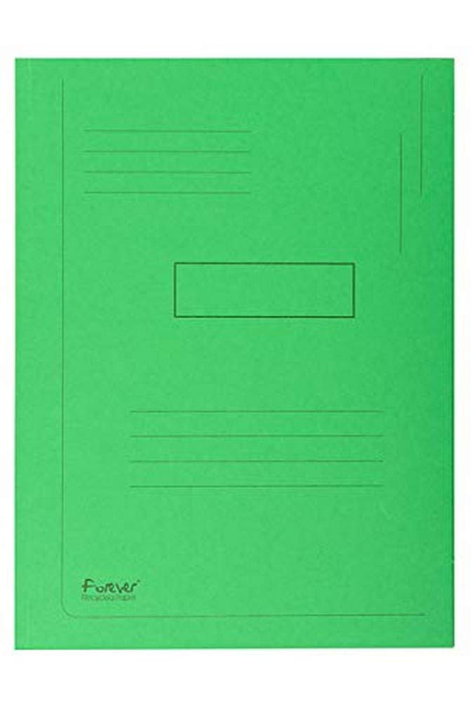 Exacompta 445013E Packung mit 50 Aktenmappen Forever, 2 Klappen (aus recyceltem Karton 280g/qm, umwe