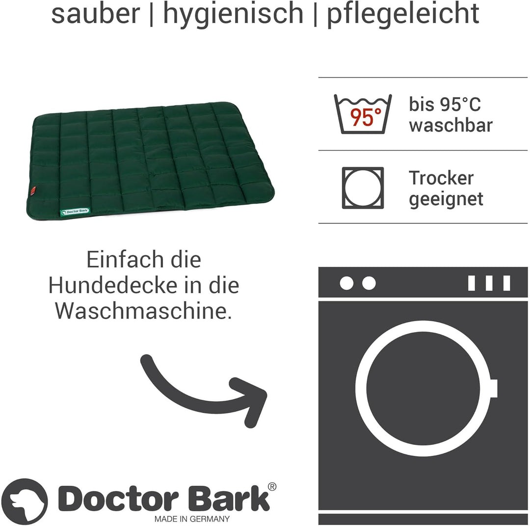 Doctor Bark Hundedecke - weiche, hochwertige Hundematte für mittlere Hunde, robuste Indoor - Outdoor