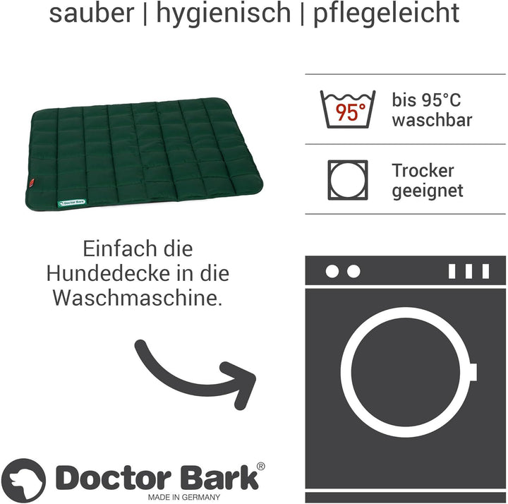 Doctor Bark Hundedecke - weiche, hochwertige Hundematte für mittlere Hunde, robuste Indoor - Outdoor