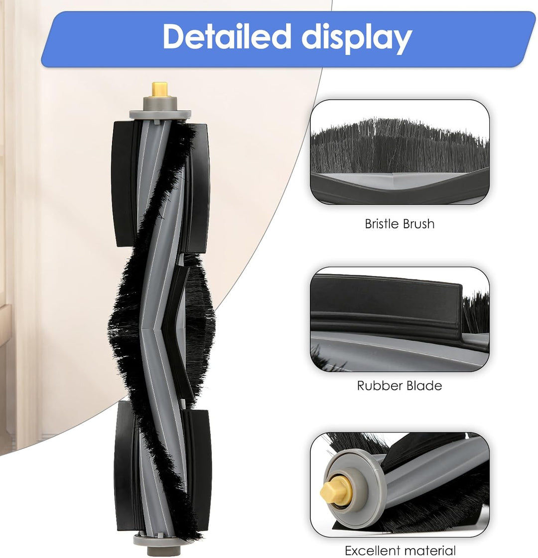 (3 Stück) Walzenbürste kompatibel mit ECOVACS DEEBOT X1/ X1 Omni/ X1 Turbo/ X1 PRO OMNI/ T10/ T10 Pl