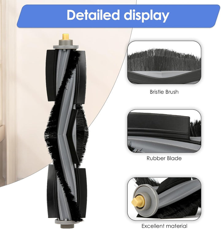 (3 Stück) Walzenbürste kompatibel mit ECOVACS DEEBOT X1/ X1 Omni/ X1 Turbo/ X1 PRO OMNI/ T10/ T10 Pl