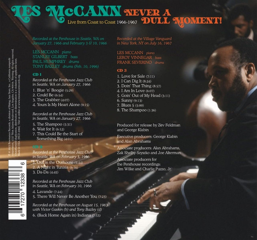 Never a Dull Moment! (Live from Coast to Coast 1966-1967), Audio-CD