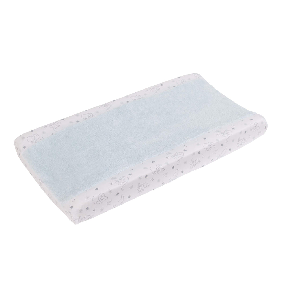 Disney Dumbo Shine Bright Little Sta Aqua, Grey & White Super Soft Wickelauflagenbezug, Aqua, Grau,