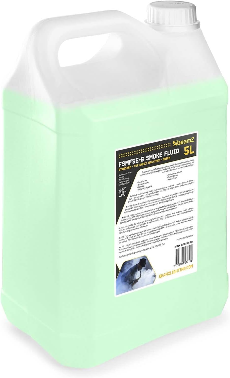 Fuzzix F509L Nebelmaschine Mini mit LED Lichteffekt und 5 Liter Nebelfluid, 500 Watt mit Fernbedienu
