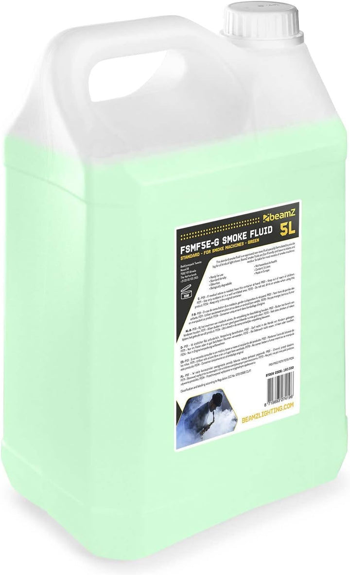 Fuzzix F509L Nebelmaschine Mini mit LED Lichteffekt und 5 Liter Nebelfluid, 500 Watt mit Fernbedienu