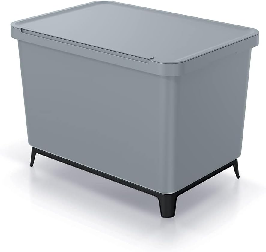 BirnePower Mülleimer 3er Set 1x 23L + 2x 10L Müllbehälter Abfalleimer 43L Mülltrennsystem Müllsammle