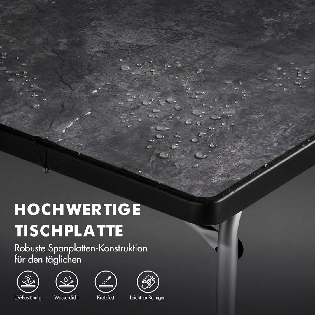 Westfield Outdoors Campingtisch Klappbar Höhenverstellbar Klapptisch für 4-8 Personen, Stabiler Gart