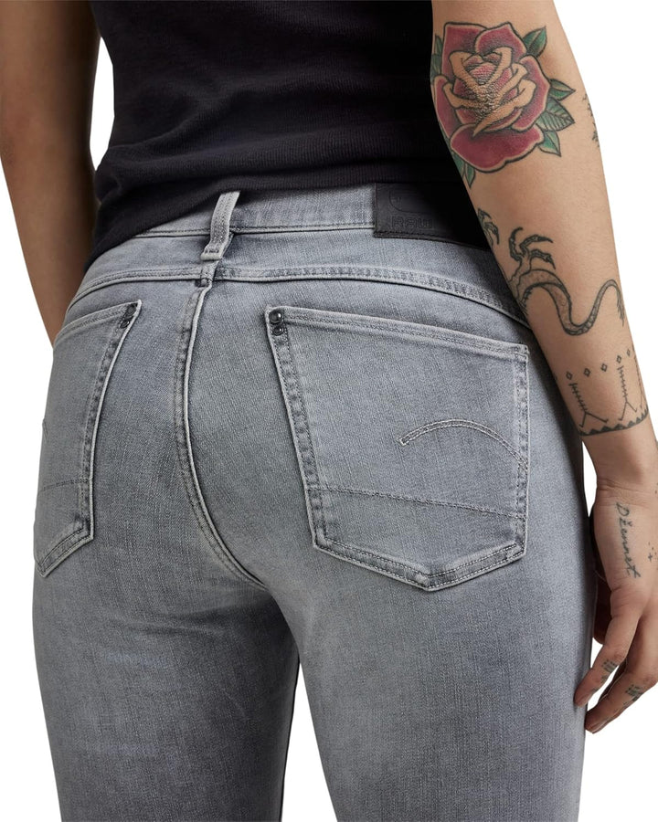 G-STAR RAW Damen Lhana Skinny Wmn Jeans 24W / 28L Grau (Sun Faded Glacier Grey D19079-a634-c464), 24