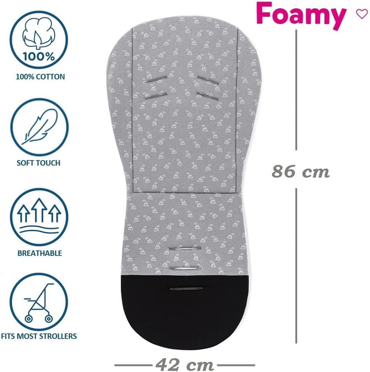 Petite&Mars Foamy memory foam liner * Sitzeinlage * Universal Sitzauflage für Kinderwagen, Buggy * A