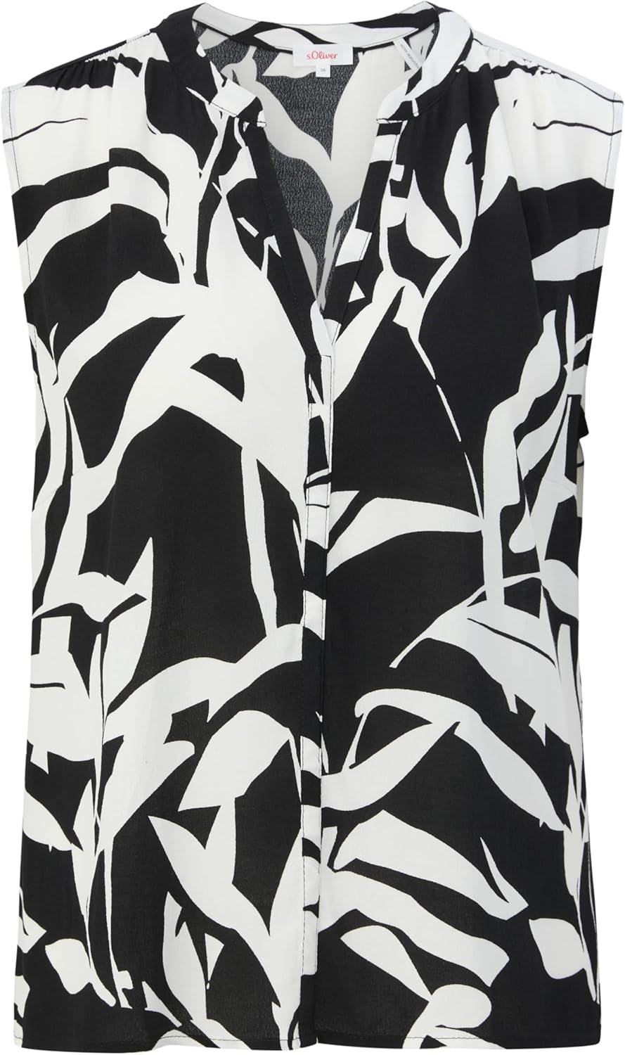 s.Oliver Viskosebluse mit Crêpestruktur 32 Schwarz, 32 Schwarz
