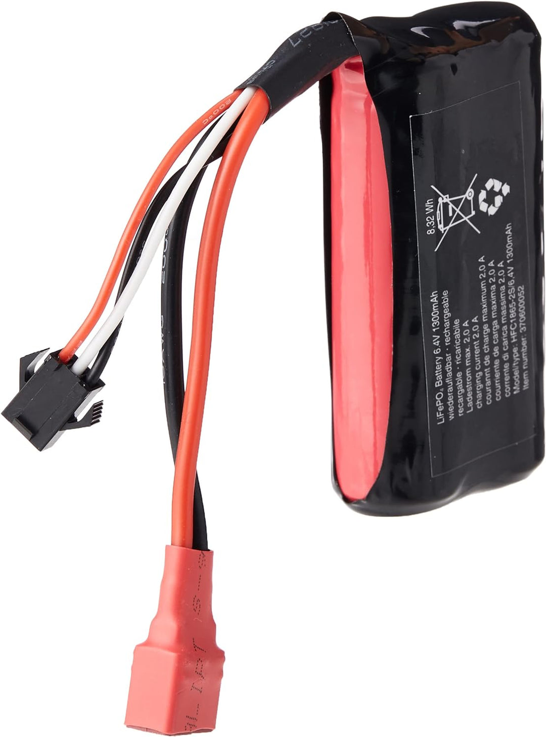 Carrera RC LiFePo4 AKKU 6,4V 900mAH 9,5A & Lifepo4 Akku 6,4v 1300mah 13a Bundle mit AKKU 6,4v, Bundl