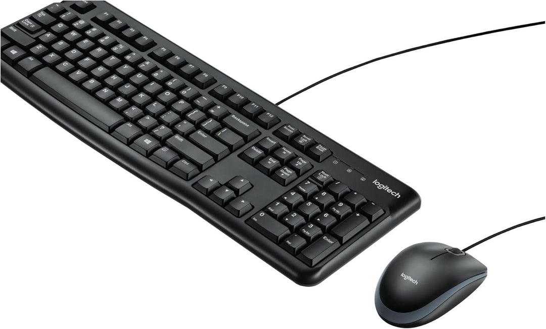 Logitech MK120 Kabelgebundenes Set mit Tastatur und Maus für Windows, Französisches AZERTY-Layout -