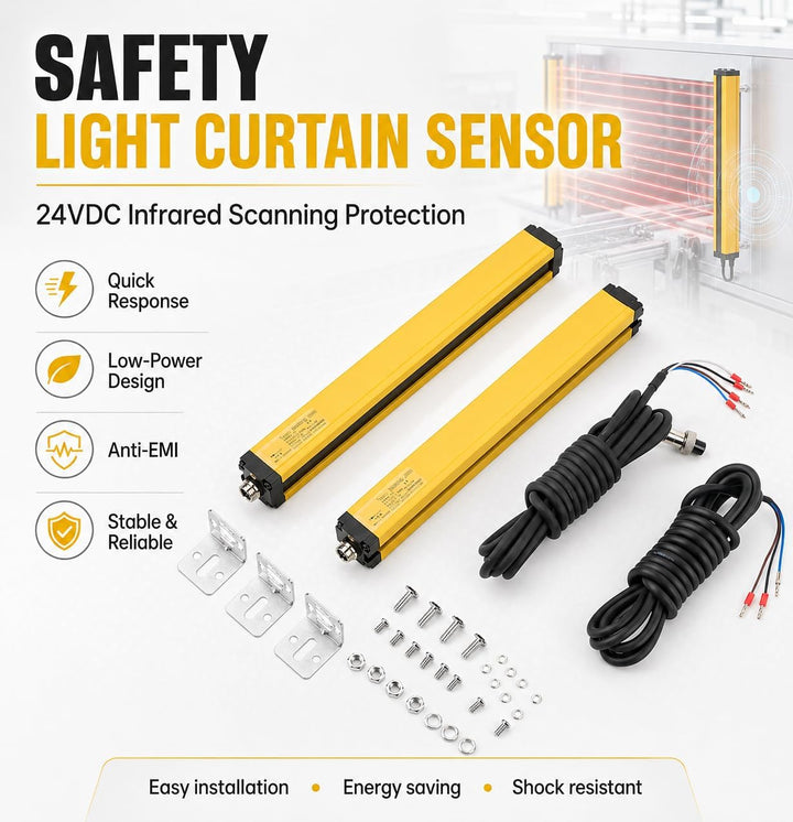 Respicefinem Sicherheits Lichtvorhang Sensoren 6 Beams DC12–36 VBEM0640-30NB Sicherheitslichtgitter