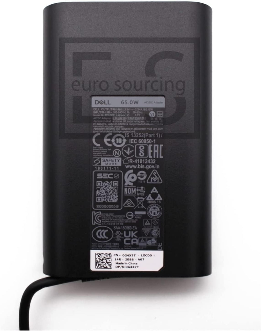 Dell Latitude 65 W Slim Black Adapter Charger 3150 3160 3180 3189 3330 3340 3350 3560 3380 3440 3450