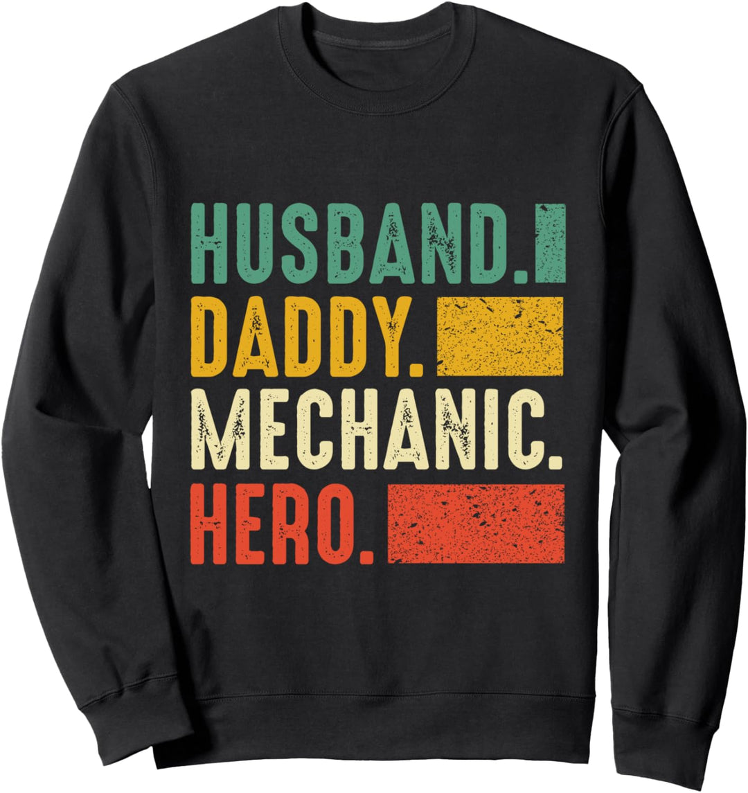 Ehemann Mechaniker Papa Vatertag Maschinenbau Sweatshirt