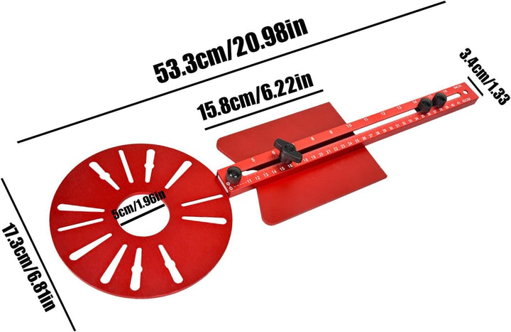Fräsvorrichtung, Fräsvorrichtung zum Schneiden von Kreisen | Oberfräse Kreisschneider Jig Trimmer Ob