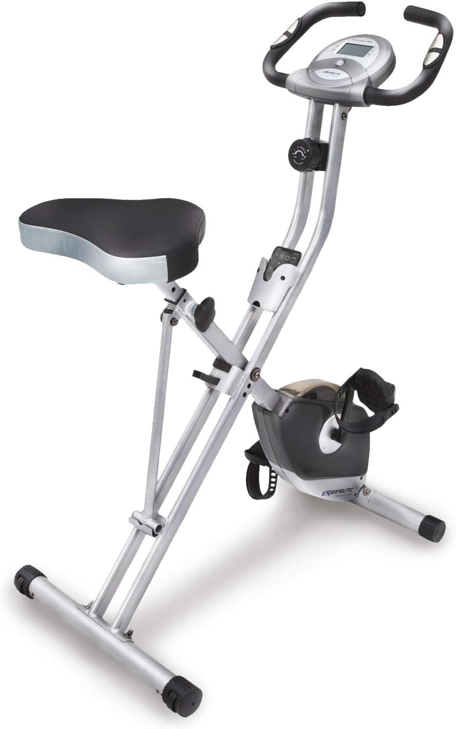 EXERPEUTIC Klappbarer Heimtrainer mit Magnetbremssystem &