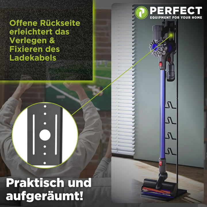 Perfect, Staubsauger-Ständer, Standfuss Organizer für Dyson V6 Pro, V7, V8, Cyclone Fluffy/Absolute,