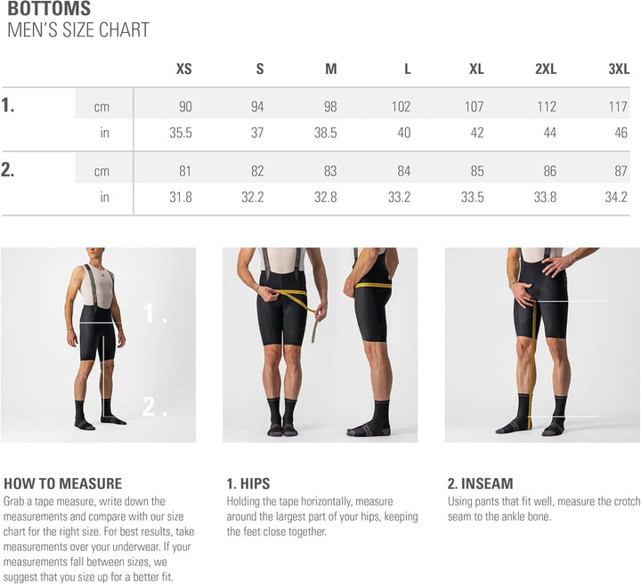 CASTELLI Herren Cycling bib Shorts Polare 3 Bibtight L Schwarz, L Schwarz
