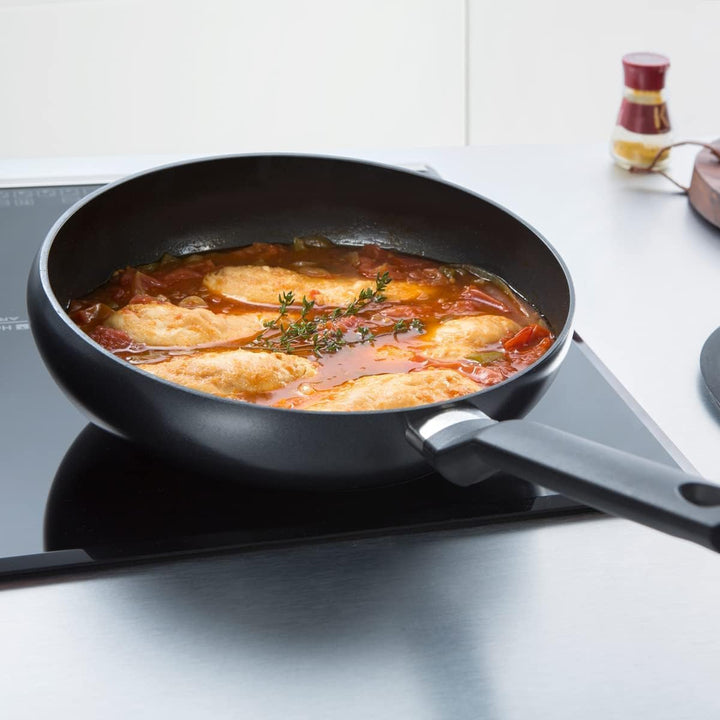 BK Wokarang Gesunder induktionsgeeigneter 30-cm-Keramik-Wok mit Edelstahlgriff, backofen- und grillf