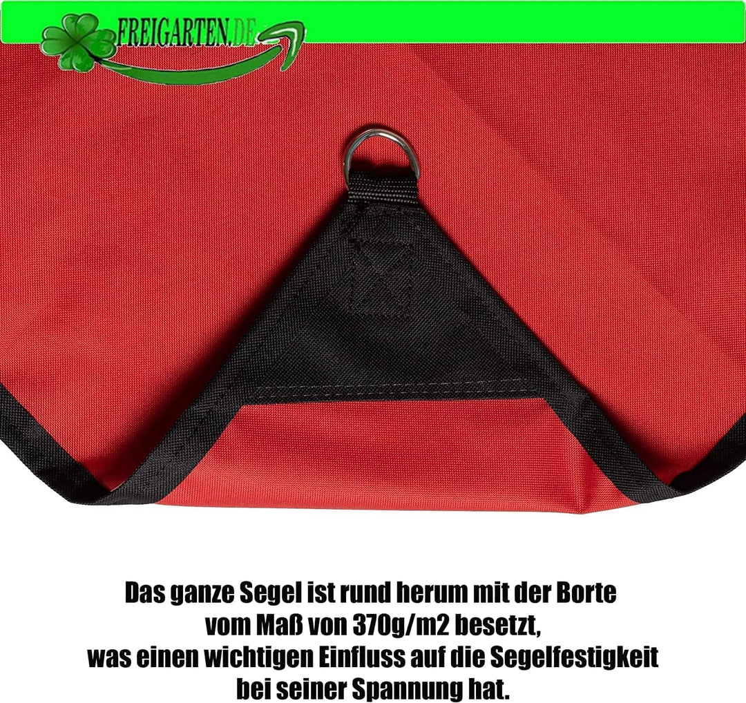 freigarten.de Sonnensegel Wasserdicht Sonnenschutz 100% Schutz vor UV dreieckig 2,0m x 2,0m x 2,8m R