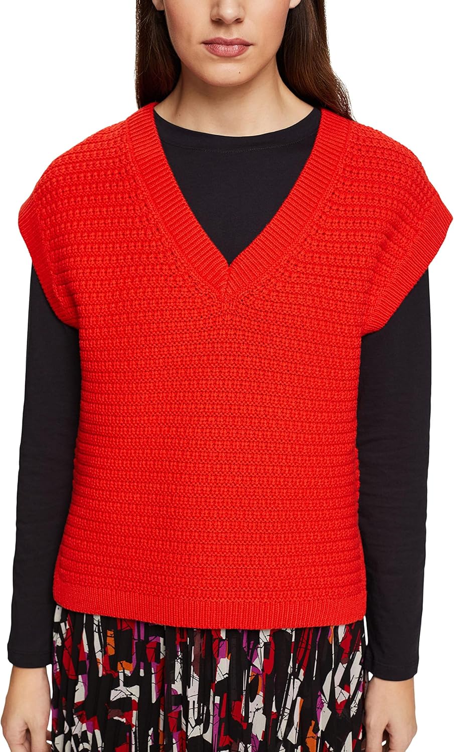 ESPRIT Damen Pullover S 630/Red, S 630/Red