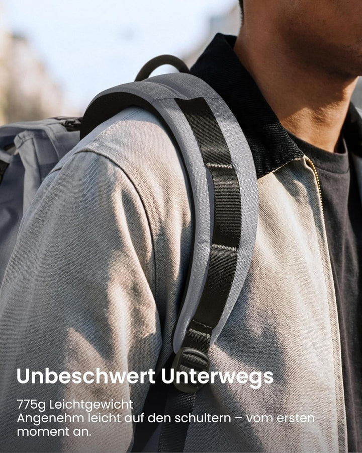 tomtoc Laptop Rucksack, 22L Vintage Tagesrucksack für 13-16 Zoll Laptops, Leicht & Wasserabweisend,