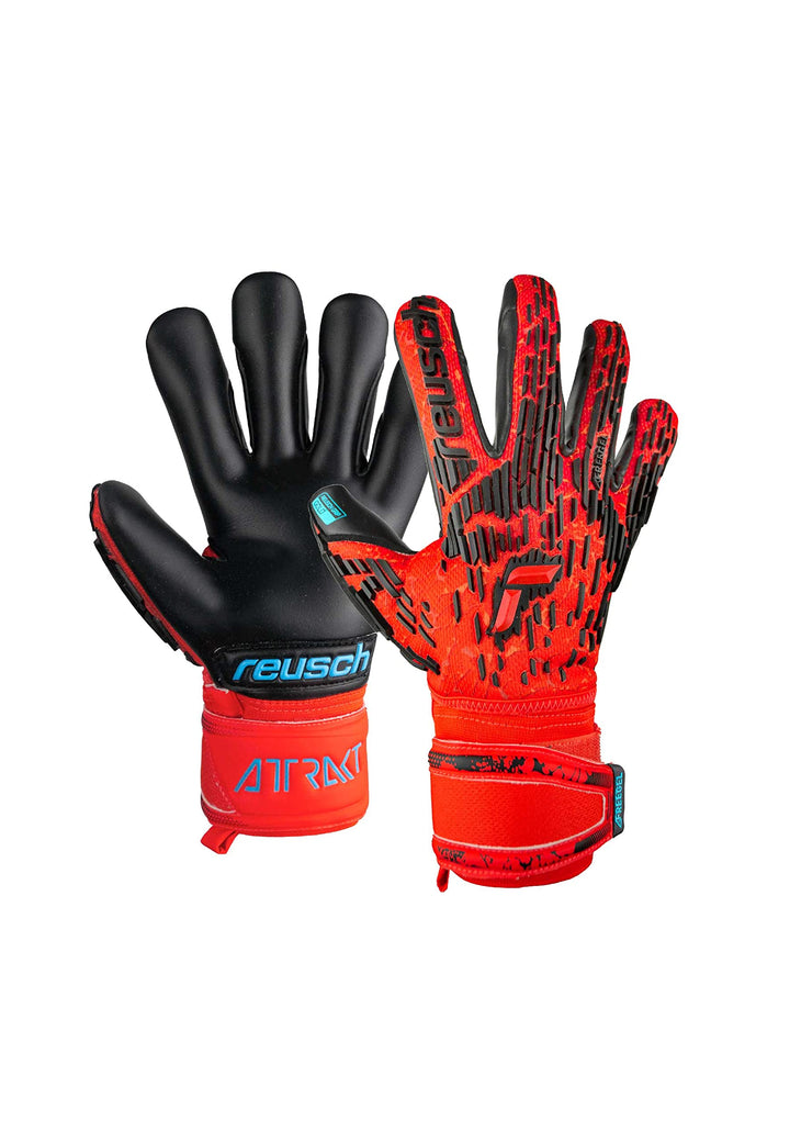 Reusch Unisex – Erwachsene Torwarthandschuhe Attrakt Freegel Gold Finger Support mit Hervorragendem
