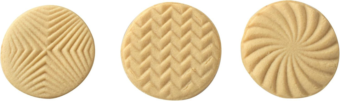"NordicWare Keks-Stempel mit Holzgriff ""Geo"", Aluminium, Silber, 25,7 x 8,6 x 8 cm, 1 Einheiten",