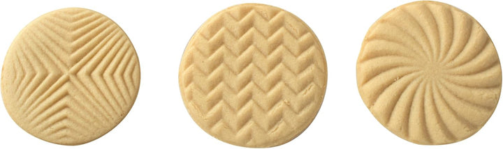 "NordicWare Keks-Stempel mit Holzgriff ""Geo"", Aluminium, Silber, 25,7 x 8,6 x 8 cm, 1 Einheiten",