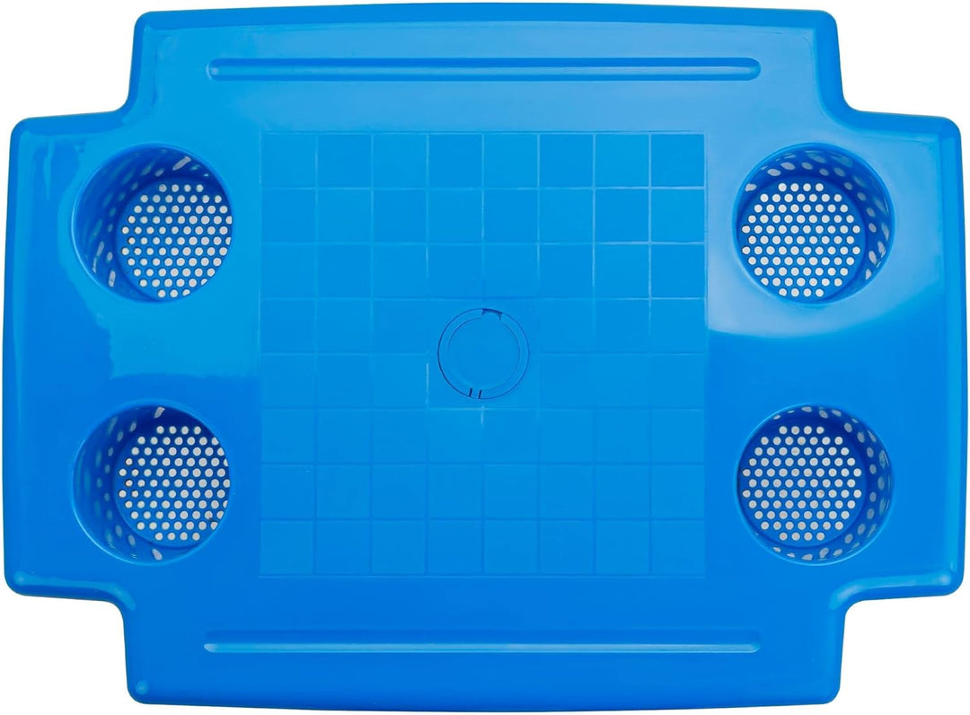 botle Gartentisch Strandtisch Blau Pooltisch aus Kunststoff gemütlich leicht Schirmloch Bis zu 35mm