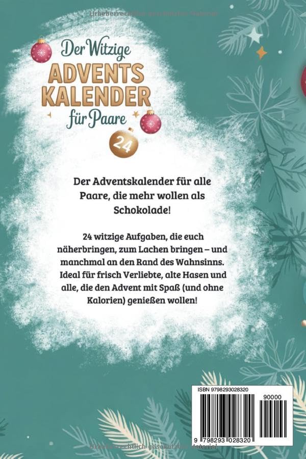 Der witzige Adventskalender für Paare – 24 gemeinsame Momente voller Spass, Lachen & Zweisamkeit | L