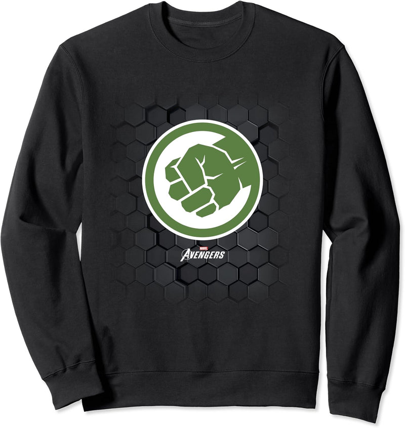 Marvel Gamerverse Hulk Symbol Hexagon Background Sweatshirt