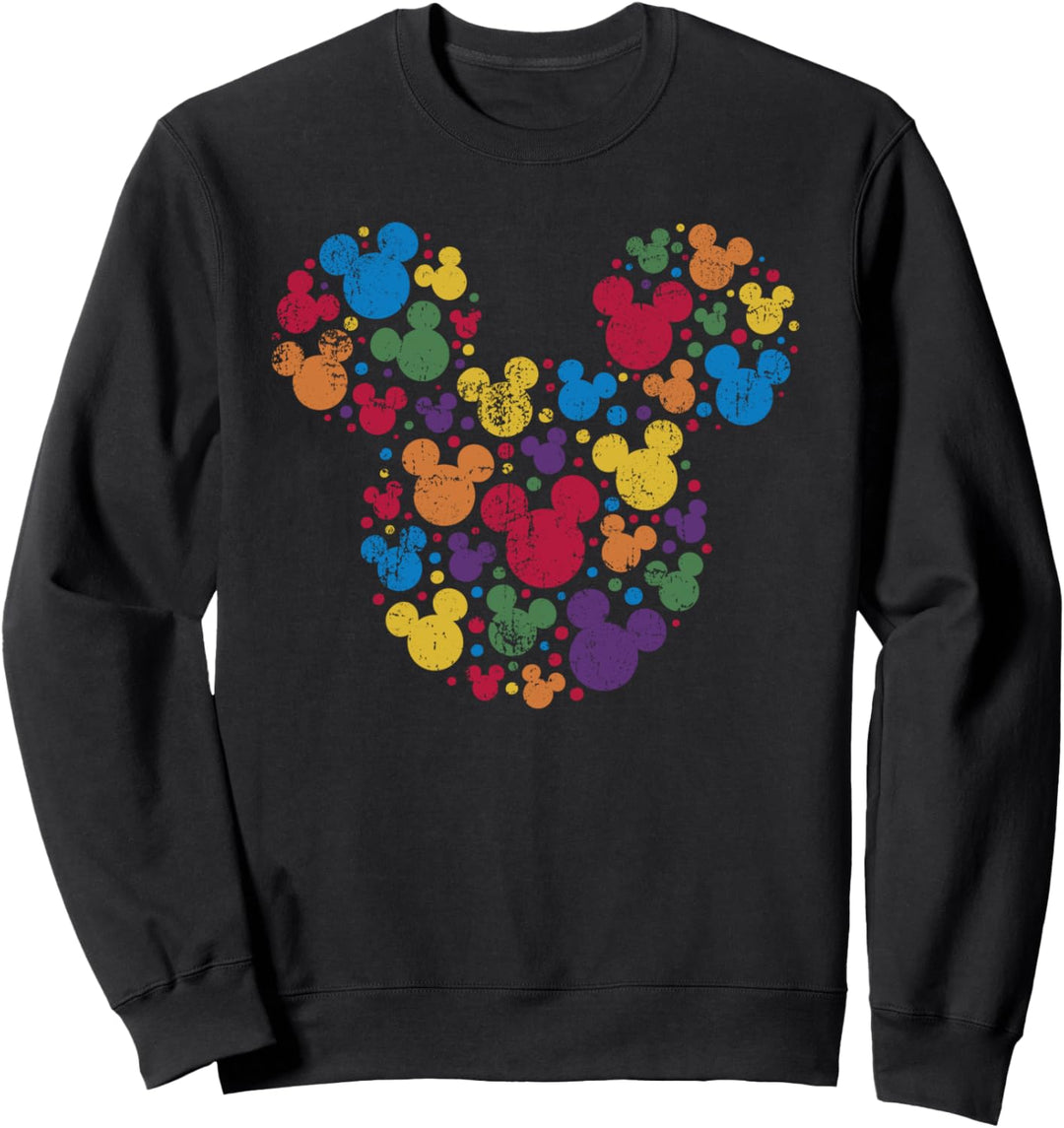 Disney Mickey Mouse Icon Retro Rainbow Sweatshirt