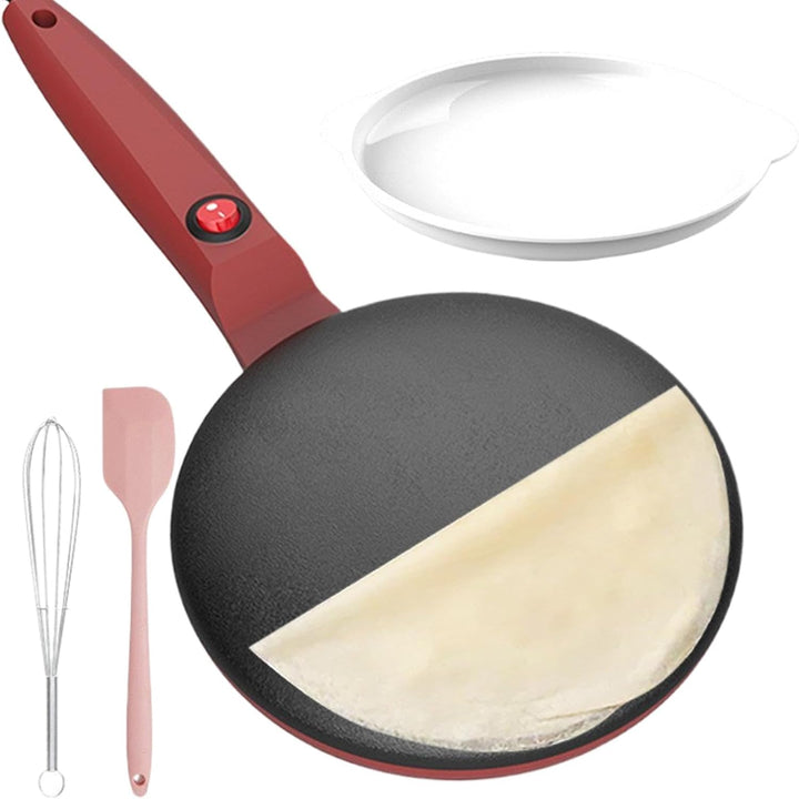 Elektrischer Pfannkuchenbereiter, Instant-Crêpe-Maker - Crêpe-Grillpfanne | 7,8 Zoll automatische Te