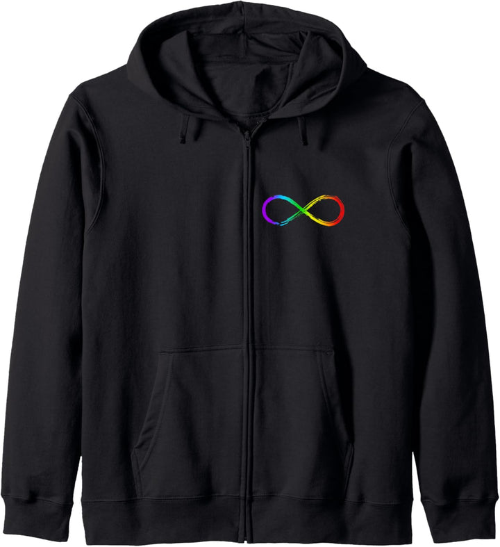 Infinity LGBT Gay Pride Rainbow Unendlich Symbol Liebe Kapuzenjacke
