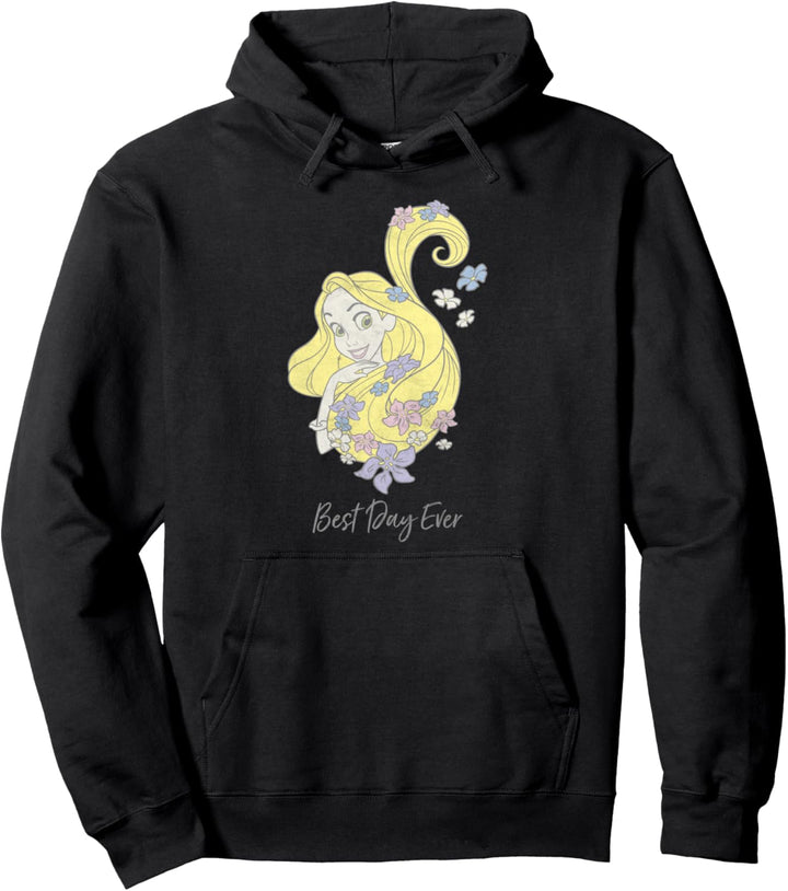 Disney Tangled Rapunzel Best Day Ever Floral Portrait Pullover Hoodie