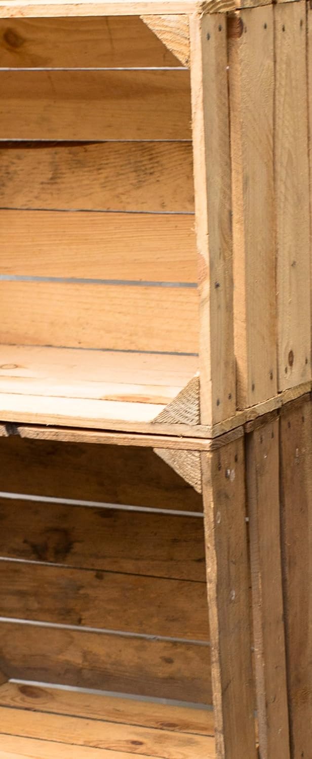 Teramico Holzkisten im Set Angebot: Originale Vintage Obstkisten zum Möbelbau od. als Dekoration, se