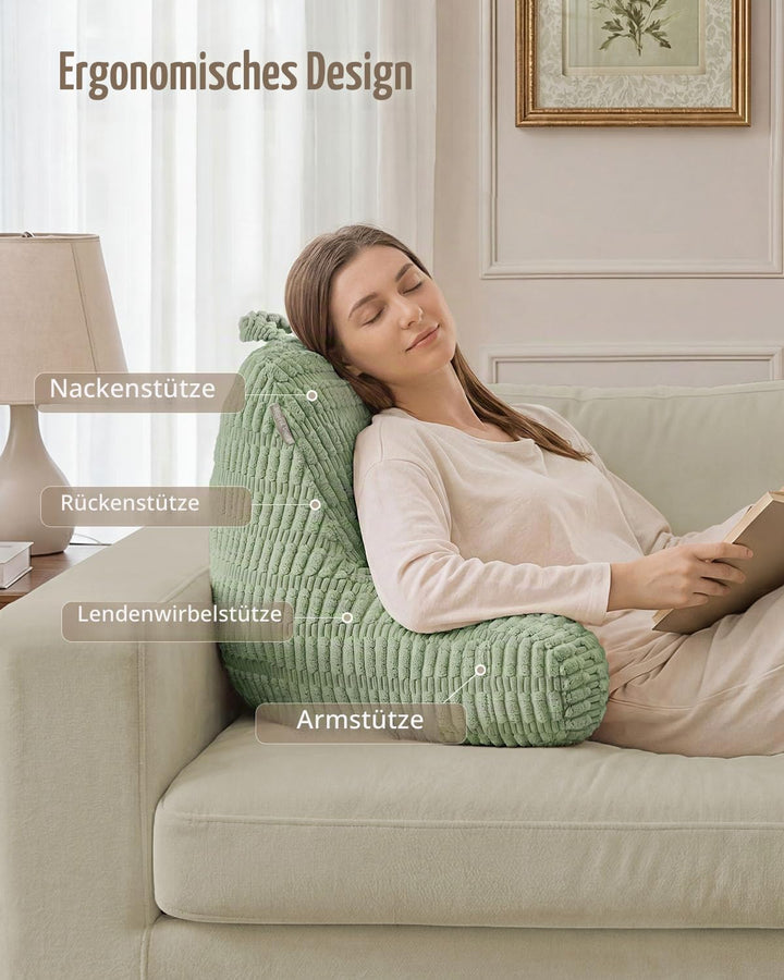Blissful Diary Lesekissen, Rückenlehnenkissen mit zerkleinertem Memory-Schaum für Erwachsene &amp; Kinde